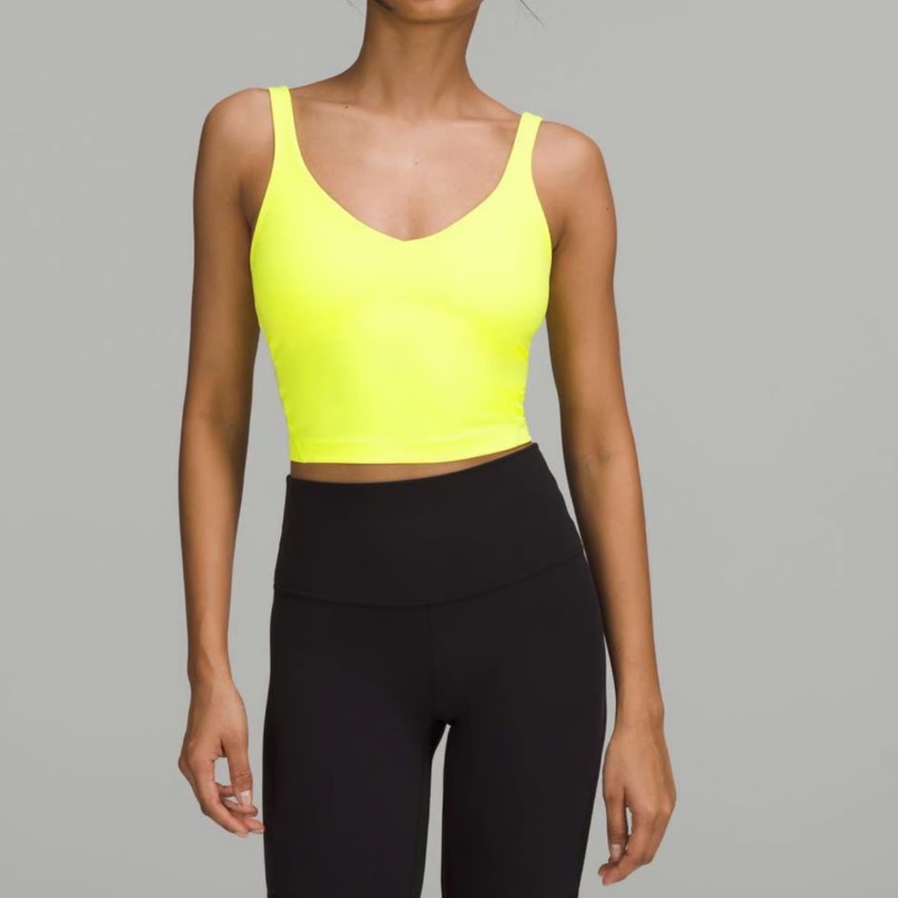 lululemon athletica Neon Yellow Tank Top